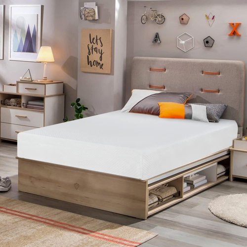 FDW 6-Inch Twin Mattress - Medium Firm Gel Memory Foam | CertiPUR-US Certified | Pressure Relief & Cooling Cover