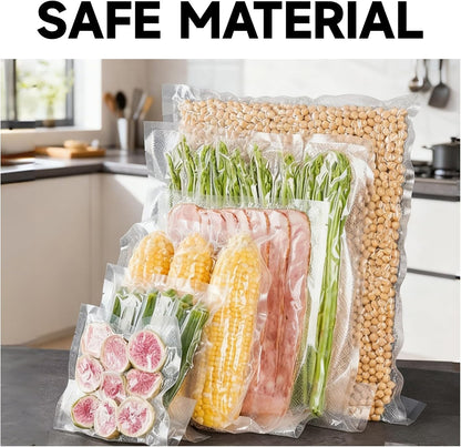 Vacuum Sealer Bags by [Brand Name] - Heavy-Duty 10x7 Inch, BPA-Free & Puncture-Resistant | Ideal for Food Storage & Sous Vide Cooking