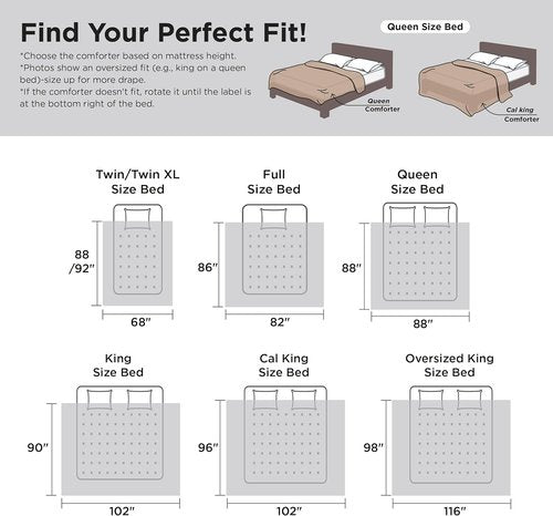 Bedsure Duvet Insert - Lightweight Quilted Cooling Comforter | Down Alternative, Queen Size, White, 88x88 Inches
