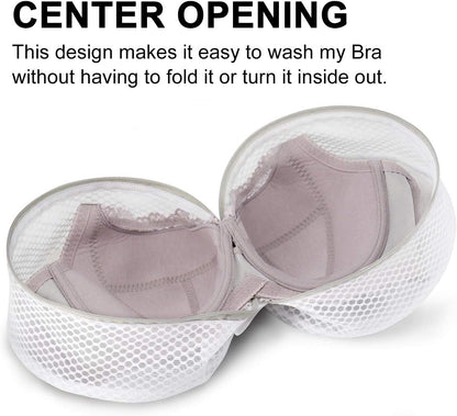 Muchfun Bra Wash Bags - 3Pcs Honeycomb Mesh Laundry Bags for Delicates & Lingerie | 8 x 8 x 8 Inches