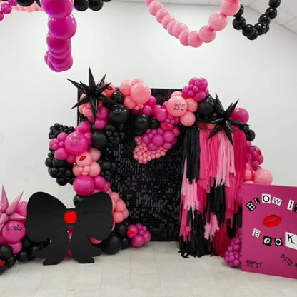 Awenztech Hot Pink Balloon Arch Kit - 120pcs Latex Balloons in Various Sizes for Parties & Events