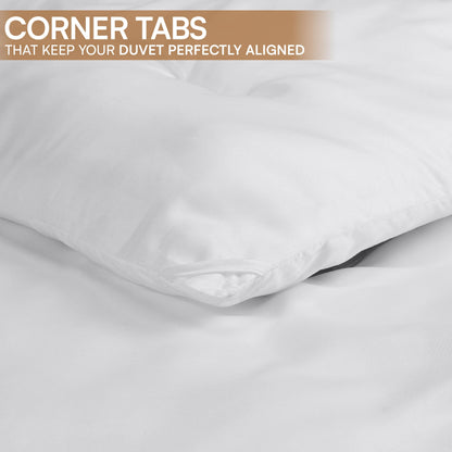 Utopia Bedding Comforters King Size, All Season Duvet Insert, Down Alternative King Comforter with Corner Tabs, Machine Washable Bed Comforter 90 x 102 Inches (White)