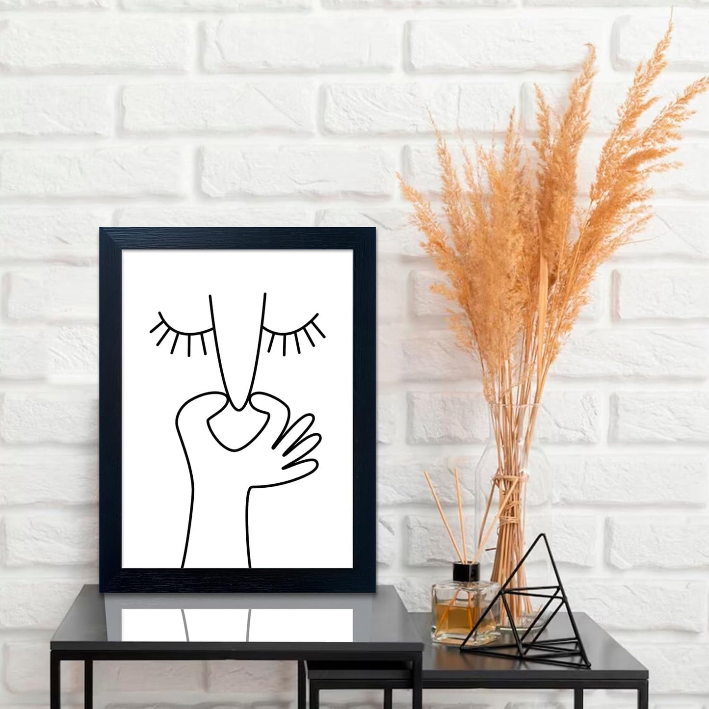 Regine Switzerland Funny Bathroom Wall Art - Black and White Canvas Print for Washroom Decor