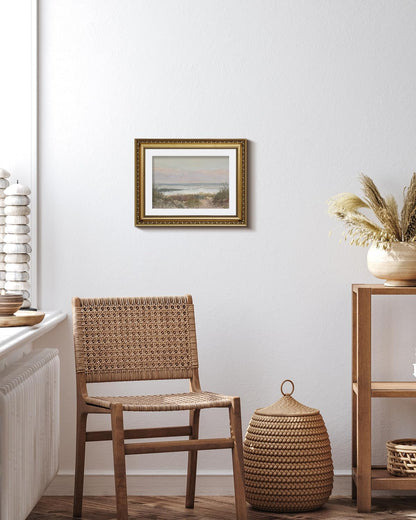 VIYYIEA Gold Framed Canvas Print - Coastal Scenery Wall Art for Home Decor | 11x14in