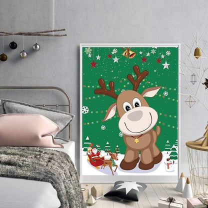 FINGOOO Christmas Reindeer Game - Fun Pin The Nose Activity for Kids | Large Poster for Holiday Parties