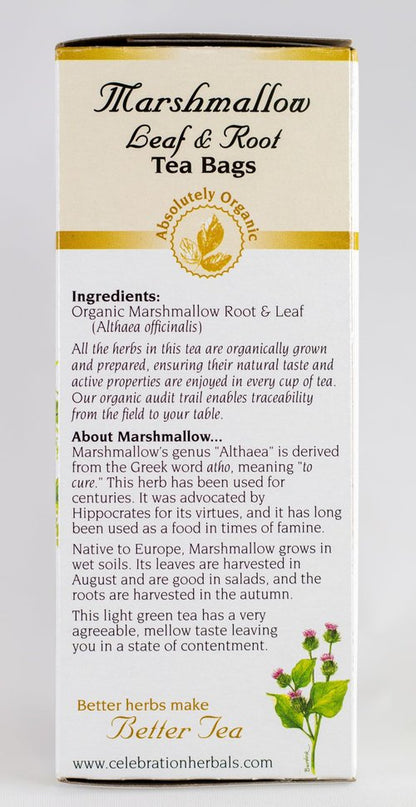 CELEBRATION HERBALS Marshmallow Leaf & Root Organic 24 Bag, 0.02 Pound