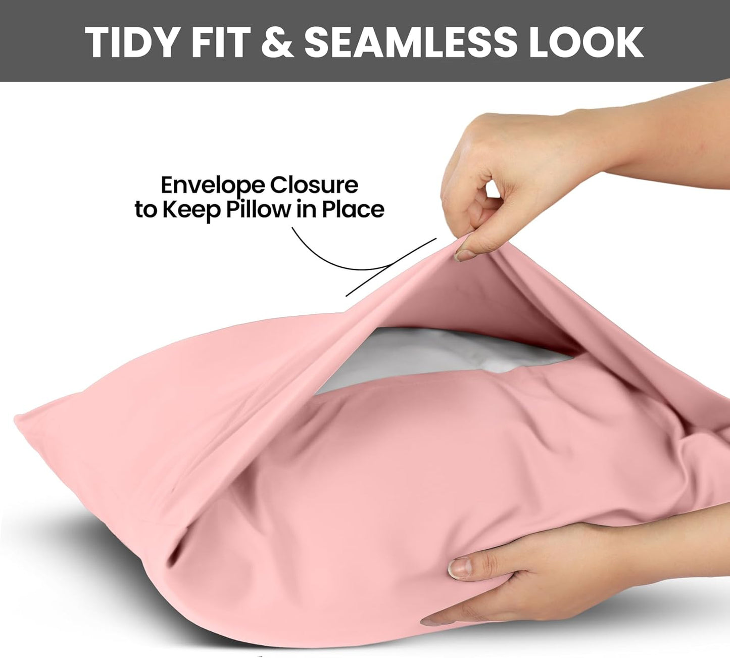 Utopia Bedding Pillow Cases - Soft Brushed Microfiber 2-Pack | Oeko-TEX Certified, 20x26 Inches (Pink)