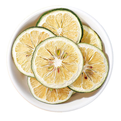 Dried lemon slices 3.88oz Sliced Green Lemon Cold brewing tea Hot drink green lemon dried tea Lemon Tea 110g