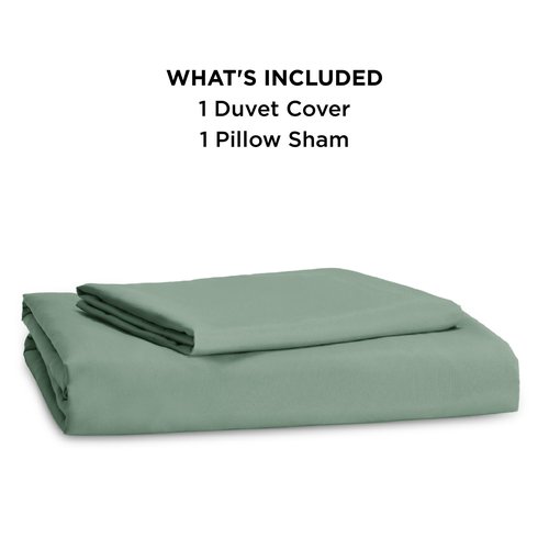 Bedsure Duvet Cover Queen Size - Soft Double Brushed Bedding Set for Kids & Adults, Zipper Closure, 3 Pieces, Includes 1 Duvet Cover (90"x90") & 2 Pillow Shams, NO Comforter, Sage Green