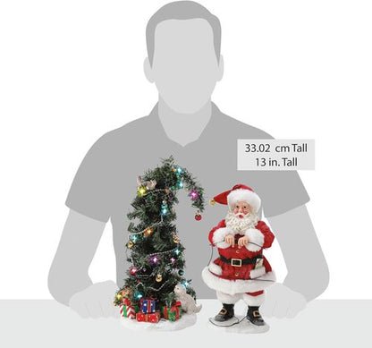 Department 56 | National Lampoon's Christmas Vacation Santa & Squirrel Tree Lit Figurine Set - 13 Inch, Multicolor