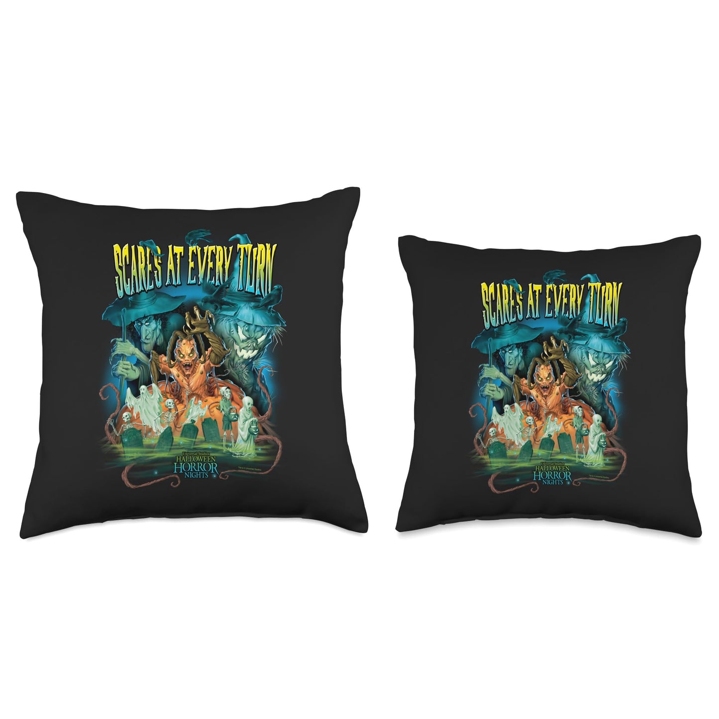 Halloween Horror Nights Pumpkin Lord Throw Pillow, 18x18, Multicolor