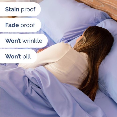 Cal King Size 4-Piece Sheet Set - Skiennix Comfy, Breathable & Cooling Bed Sheets - Luxury Lavender Bedding with Deep Pockets