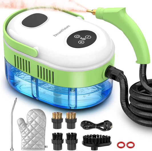 Skiennix 10-in-1 Steam Cleaner - High Temperature & Pressure | Fast Heating, 37.19oz Tank for Home & Car