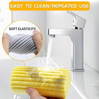 COBETE Damp Clean Duster Sponge - 4-Pack Reusable Magic Eraser for Household Cleaning | Multi-Color