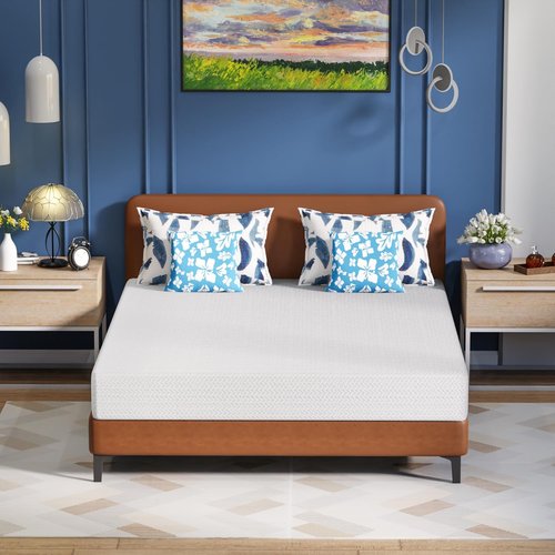 FDW 12 Inch Green Tea Memory Foam Mattress - Medium-Firm Pressure Relief | Twin Size, CertiPUR-US Certified