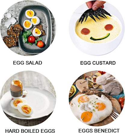 VOBAGA Electric Egg Cooker - Rapid Boiler with Auto Shut Off | 7-Egg Capacity, Stainless Steel Tray, Green