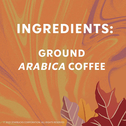 Starbucks Limited Edition Ground Coffee - Fall Blend Medium Roast 100% Arabica | 17 Ounce Bag (Pack of 4)