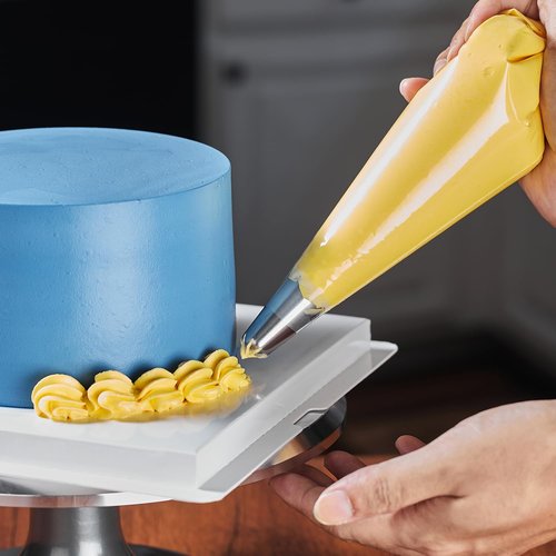 Keenpioneer Disposable Cake Decorating Piping Bags - 100 Count, 12 Inch, Clear Quality