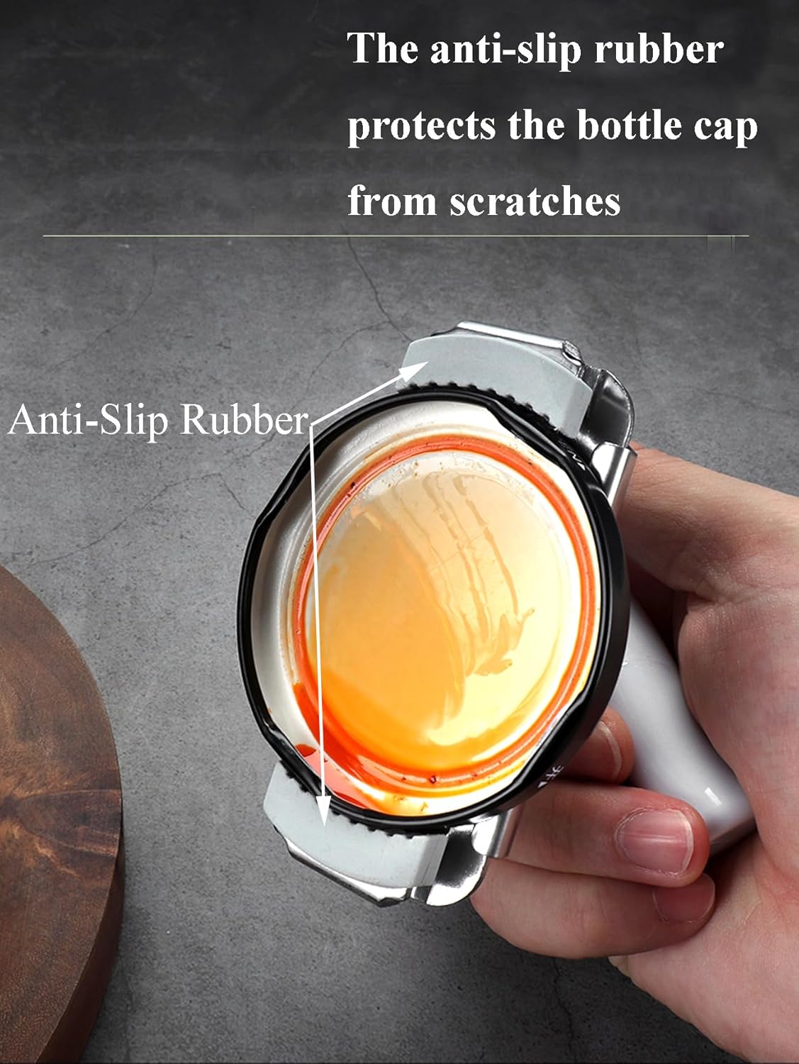 Skiennix Jar Opener - Easy Twist Design for Seniors with Arthritis | Adjustable Wood Handle Gripper