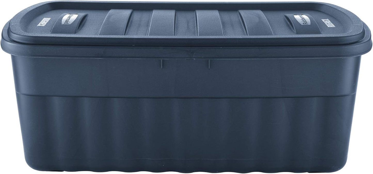 Rubbermaid 50 Gallon Roughneck Storage Tote - Durable, Reusable Plastic Bin for Organizing