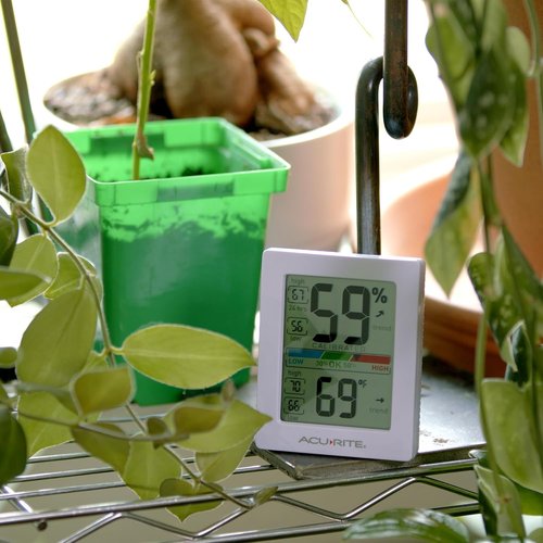 AcuRite Humidity Meter - Digital Thermometer with Comfort Scale | Indoor Hygrometer, 3 x 2.5 Inches, White
