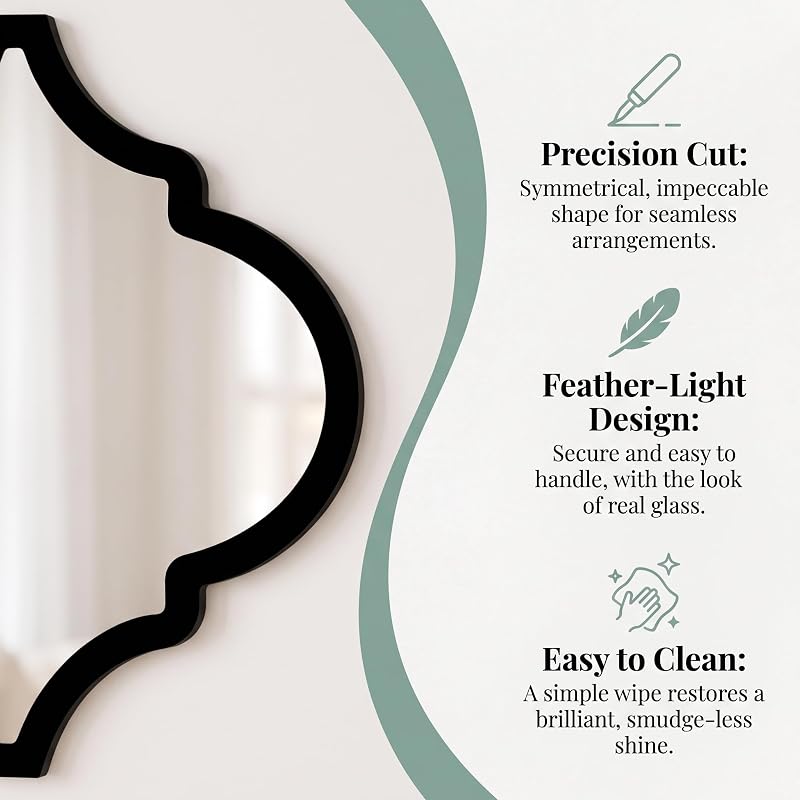 Large Decorative Round Mirror for Wall Decor