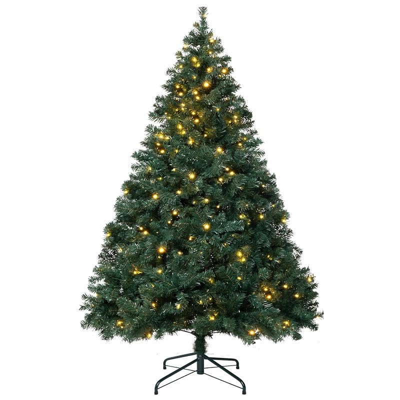 5FT Prelit Christmas Tree with Warm White LED Lights - AuroraKi 5ft
