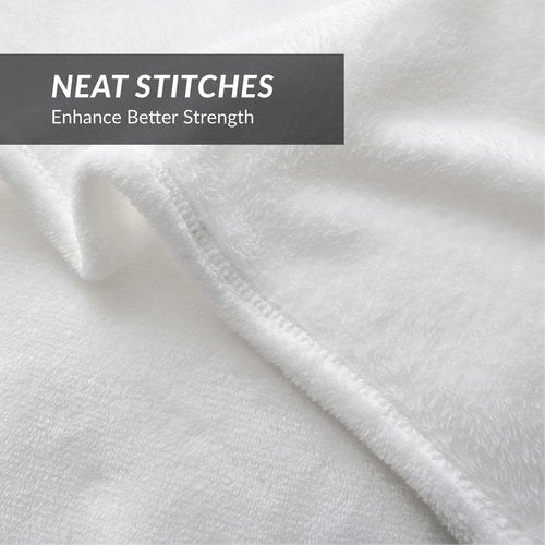 Bedsure GentleSoft Fleece Blanket Twin Size White - 300GSM Lightweight Plush Fuzzy Cozy Soft Warm Blanket for Bed, Sofa, Couch, Travel, Camping, 60x80 inches