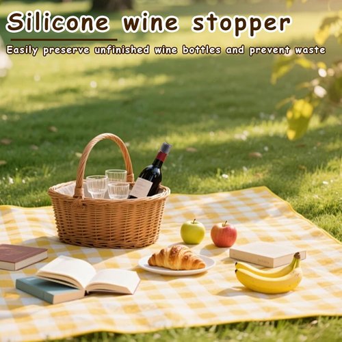 8 Pcs Silicone Wine Stopper, Reusable Wine Stoppers For Wine Bottles, Keep Wine Fresh,Suitable For Family Use(4 Colors)