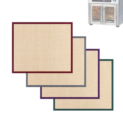 Silicone Air Fryer Liners Reusable For Emeril Lagasse French Door 360 Air Fryer, Baking Mat Accessories Compatible With Emeril 26 QT Dual-Zone Airfryer Oven