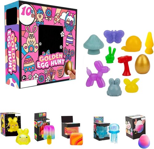 Golden Egg Treasure Hunt Set by 2026 - 10-Piece Easter Mystery Gifts for Family & Friends