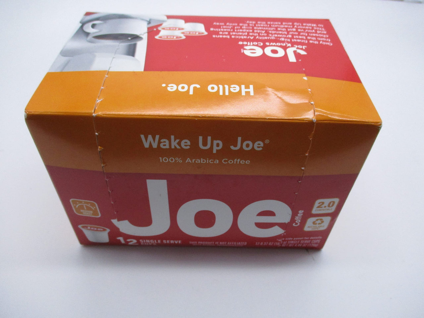 Medium Roast Single Serve Coffee Pods - Wake Up Joe - Package of 12 Pods - Joe Coffee - 100% Arabica Coffee - Works in Keurig® and other brewers that accept K-CUP® portion packs