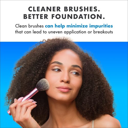 Cinema Secrets Original Blue Vanilla Makeup Brush Cleaner Spray - Professional Cleanser for Makeup Brushes - Quick-Drying, Rinse-Free Formula - Removes Stubborn Waterproof Make Up (6 fl oz)
