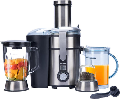 Skiennix Juicer Machine - 3 in 1 Blender & Grinder Combo with 1300W Power | 5 Speeds, LCD Screen, Easy to Clean