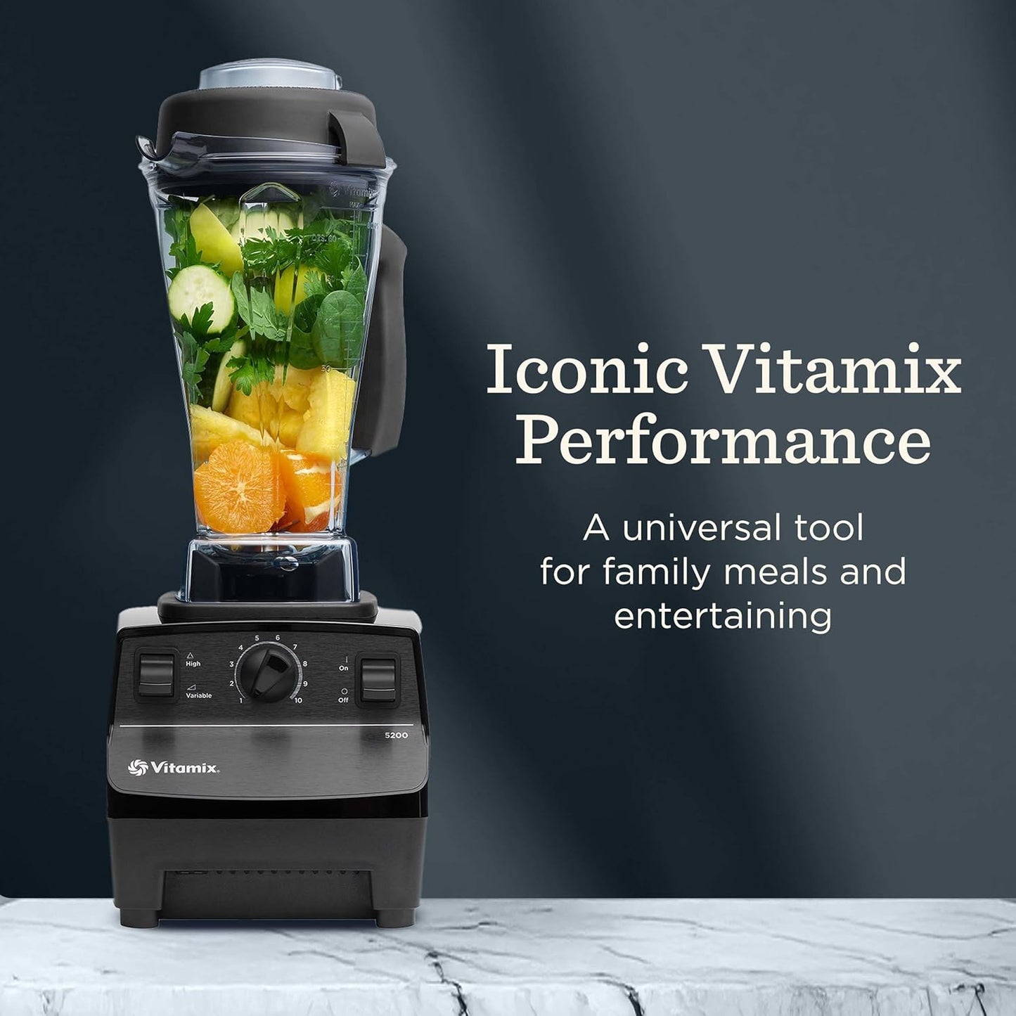 Vitamix 5200 Blender - Professional-Grade Kitchen Appliance for Smoothies & Soups | 64 Oz, Black
