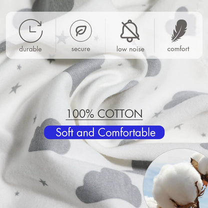 Organic Baby Swaddle Sleep Sacks, 4-Pack Swaddles for Newborns Baby Essentials, Infant 0-3 Months, 100% Cotton Soft & Snug Adjustable Wrap Nursery Swaddling Blankets Improves Sleep