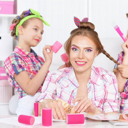 Uonlytech Hair Roller Set - 8pcs Self-Grip Foam Curlers for Women & Girls | Perfect for Bangs