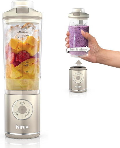 Ninja Blast Max Portable Blender - Cordless, 22 oz, Dishwasher Safe, Ice Crush & Smoothie Programs