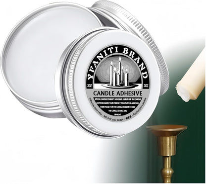 Skiennix Candle Adhesive - 3 oz Taper Candle Glue for Secure Hold | Essential Candle Accessory