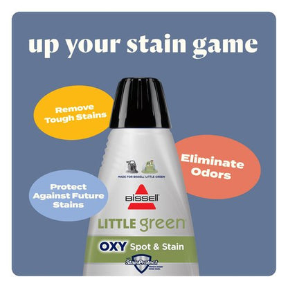 BISSELL Little Green Mini Portable Carpet and Upholstery Deep Cleaner, Car/Auto Detailer, with HydroRinse Self-Cleaning Tool and 4" Tough Stain Tool, Tea Green, 4075