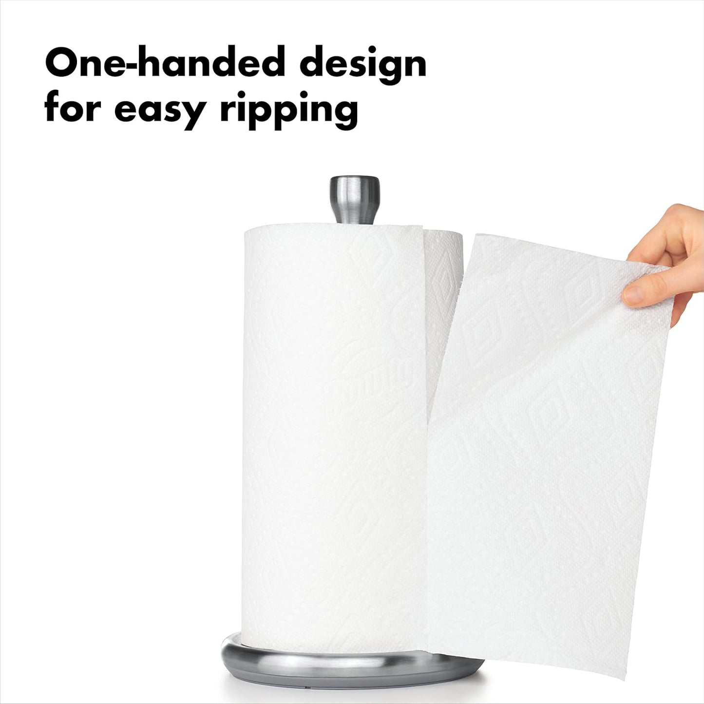 OXO Good Grips Paper Towel Holder - Steady & Stylish Countertop Design