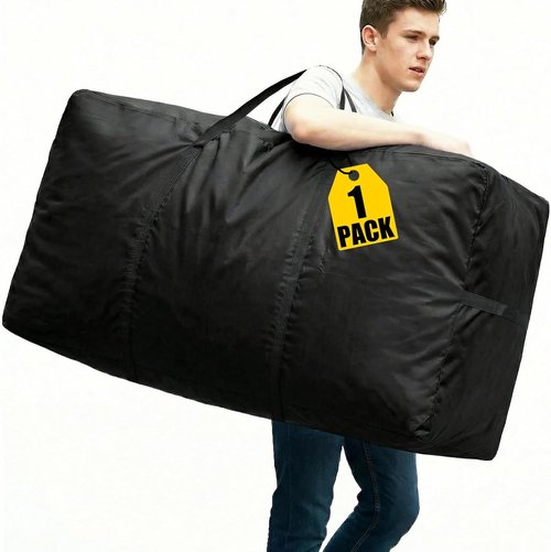 66 Gallon Extra Large Storage Bags by [Brand Name] - Jumbo Moving Totes with Zippers & Handles | Space-Saving Organization (Black)