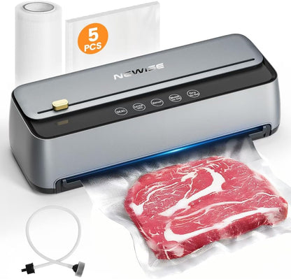 Vacuum Sealer Machine by [Brand Name] - 85Kpa Powerful Food Preservation with Built-in Cutter & Self-Cleaning Mode