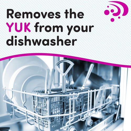 Oh Yuk Dishwasher Cleaner, Descaler, And Deodorizer – Removes Grease, Odors, And Buildup – Natural Orange Scent – Septic Safe Formula For A Fresh Dishwasher – Deep Cleans All Machine Models – 16 Fl oz