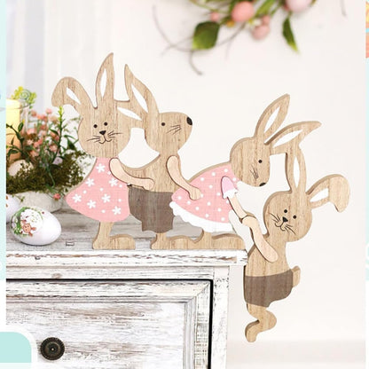 Party Wreath Rabbit Decoration - Charming Easter Rabbit Ornament for Home Decor | Perfect for Parties & Gatherings