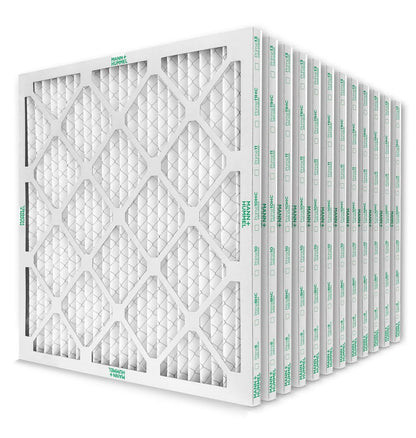 Mann+Hummel 16x20x1 MERV 8 Pleated HVAC AC Furnace Air Filters. Case of 12. (Exact Size: 15.5 x 19.5 x 0.75 Inches)