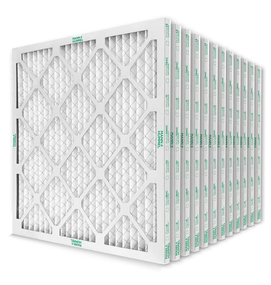 Mann+Hummel 16x20x1 MERV 8 Pleated HVAC AC Furnace Air Filters. Case of 12. (Exact Size: 15.5 x 19.5 x 0.75 Inches)