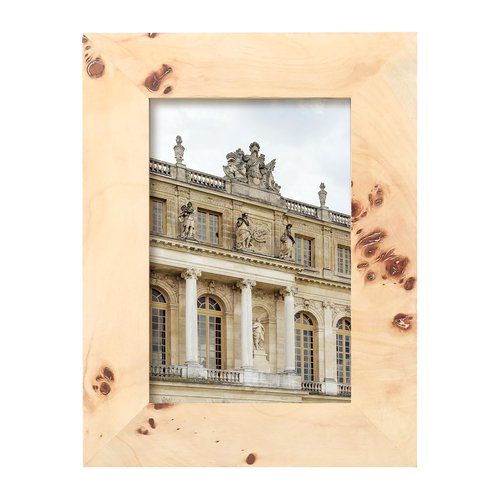 Concepts Set Of 4-4x6 Burl Wood Picture Frames - Natural Wood Finish Picture Frames for Family Photos - Elegant Wallhung Decor in Bulk