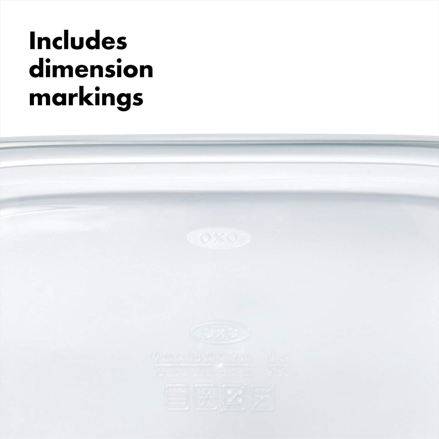 OXO Good Grips 3 Qt Glass Baking Dish - Durable, Easy-Clean Design for Perfect Baking