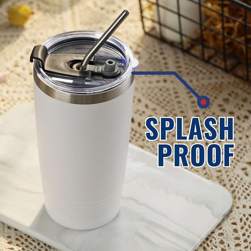 20 oz Stainless Steel Insulated Travel Mug - Dominican Gifts & Dominican Republic Flag